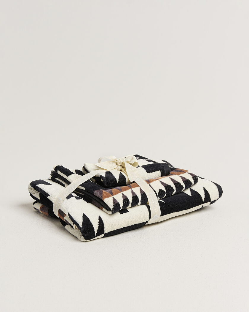  Pendleton 3-Piece Towel Set Spider Rock Black – Nero