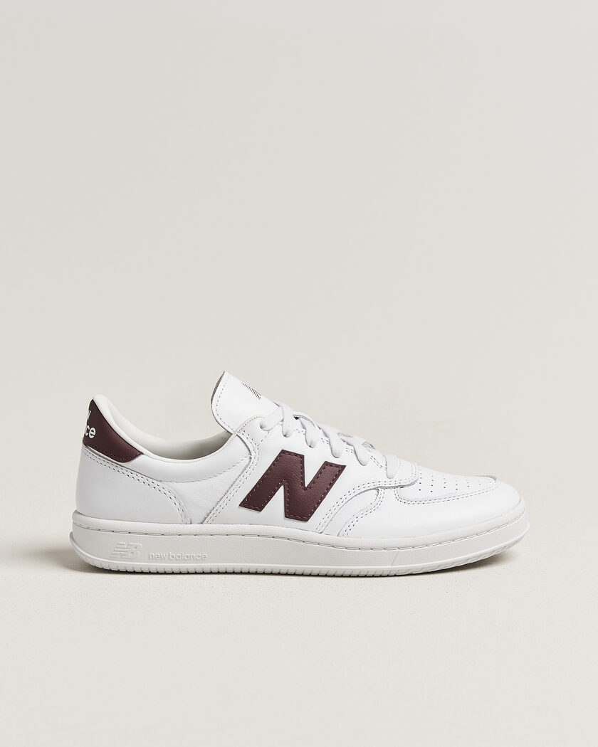 New Balance T500 Sneakers White/Cherry – Bianco