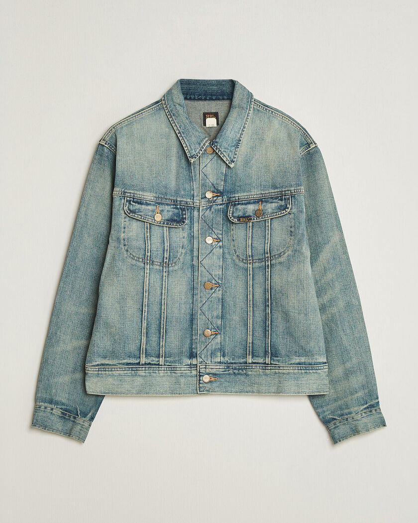 RRL Lot 271 Denim Jacket Leeland Wash – Blu
