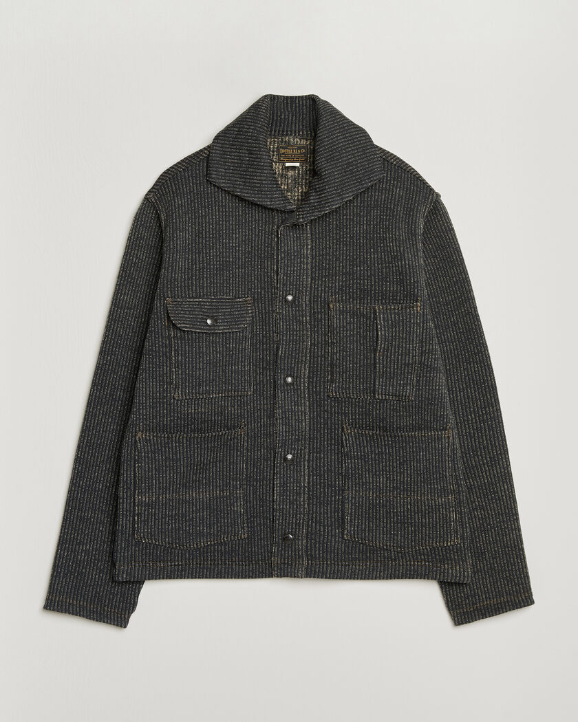 RRL Charles Cardigan Jacket Charcoal – Grigio