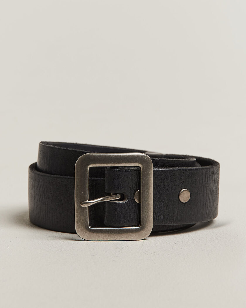 RRL Burling Belt Vintage Black – Nero