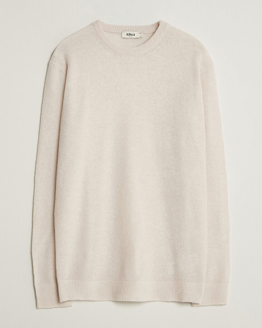 Altea Cloud Cashmere Blend Sweater Latte – Bianco