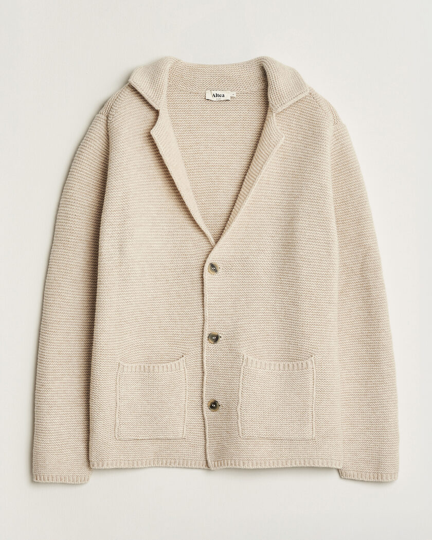 Altea Wool Cardigan Jacket Beige – Beige