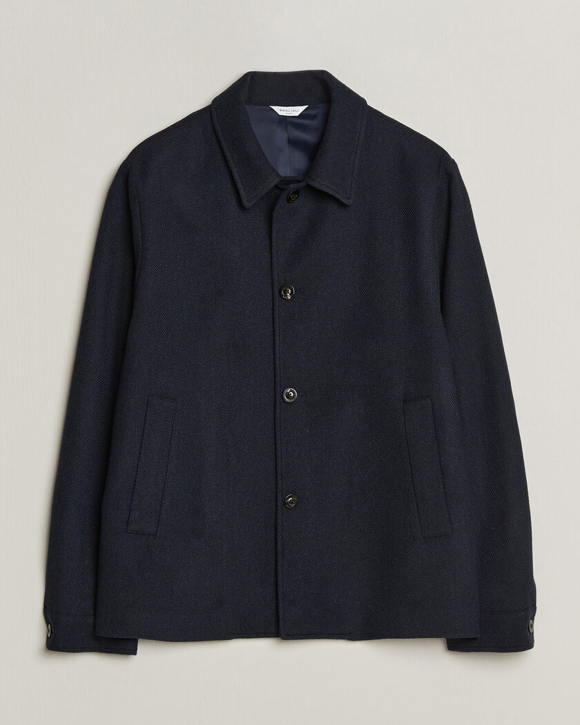 Boglioli Wool/Cashmere Solferino Jacket Navy – Blu