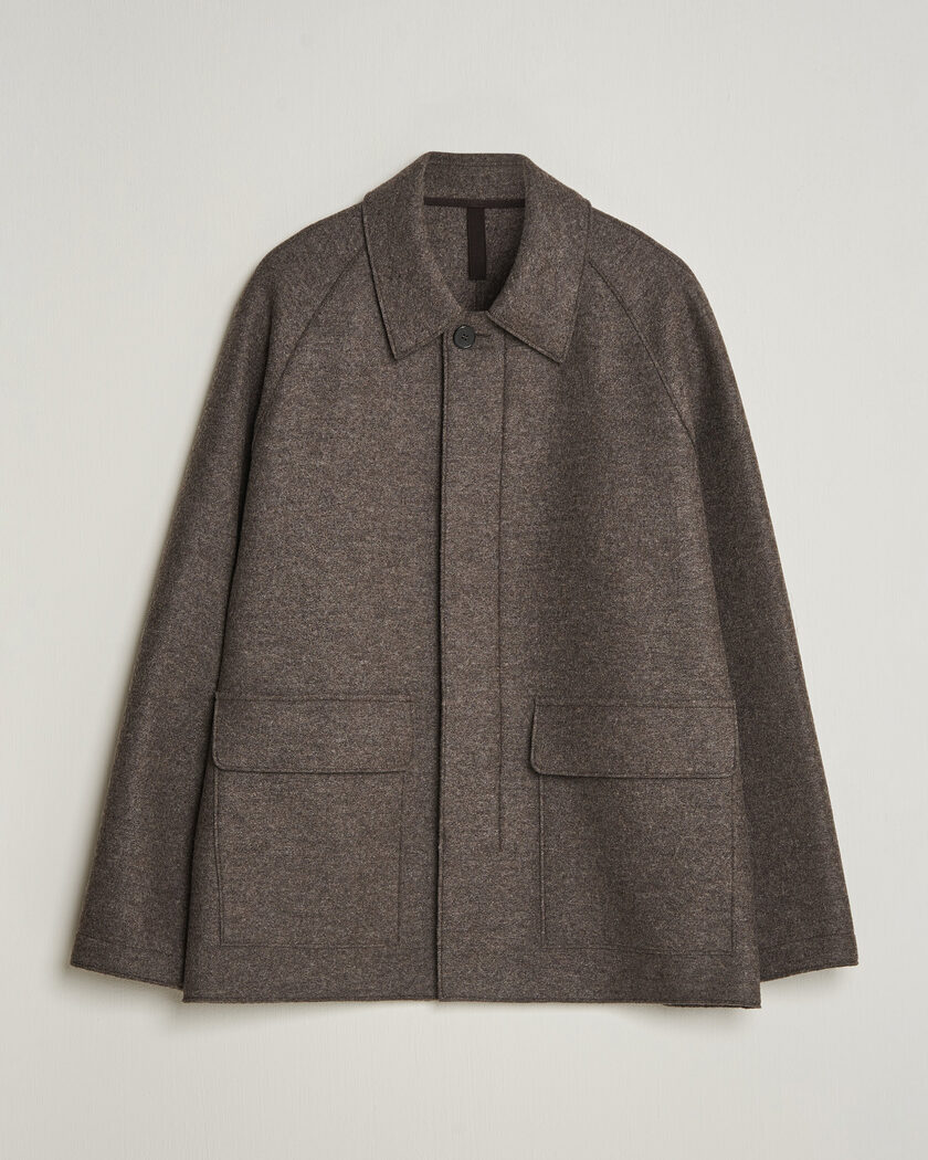 Harris Wharf London Country Wool Jacket Brown/Grey – Grigio