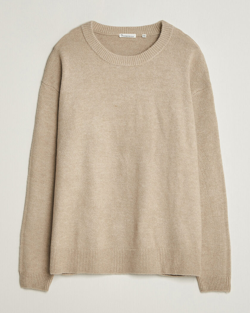 KnowledgeCotton Apparel Knitted Crewneck Feather Grey – Grigio