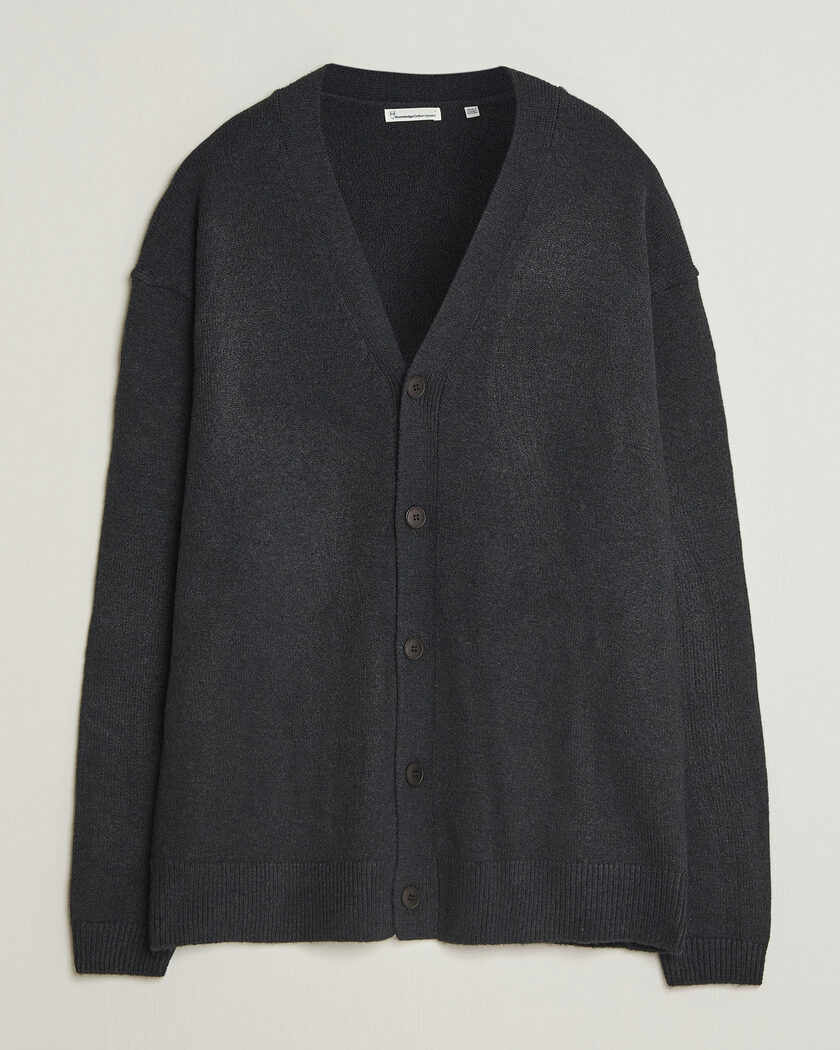 KnowledgeCotton Apparel Knitted Cardigan Black – Nero