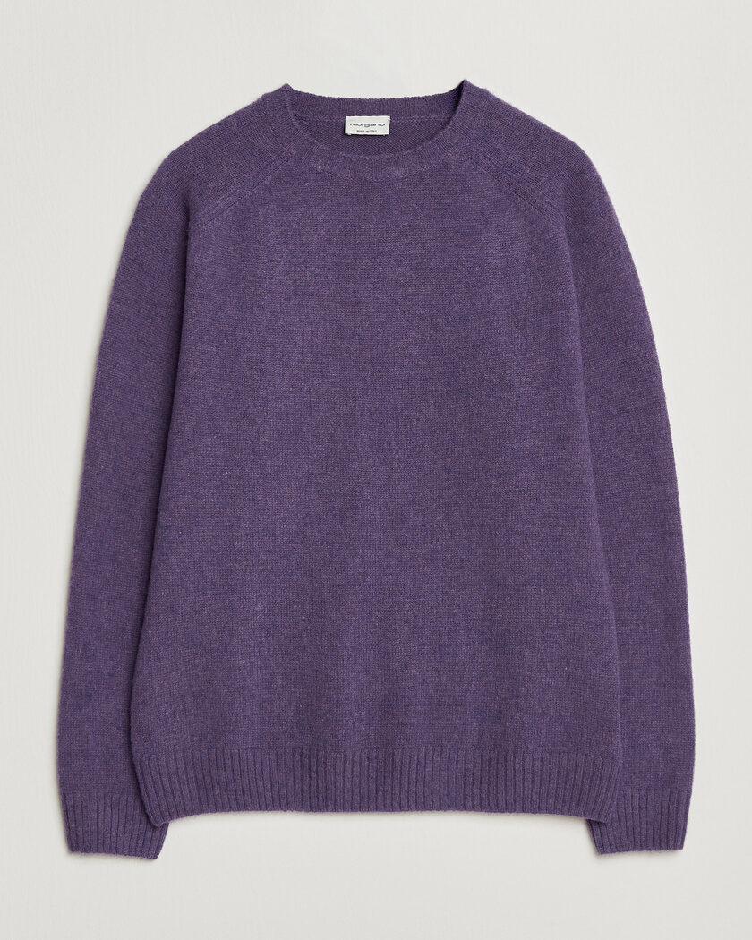 Morgano Brushed Wool Crewneck Purple – Viola