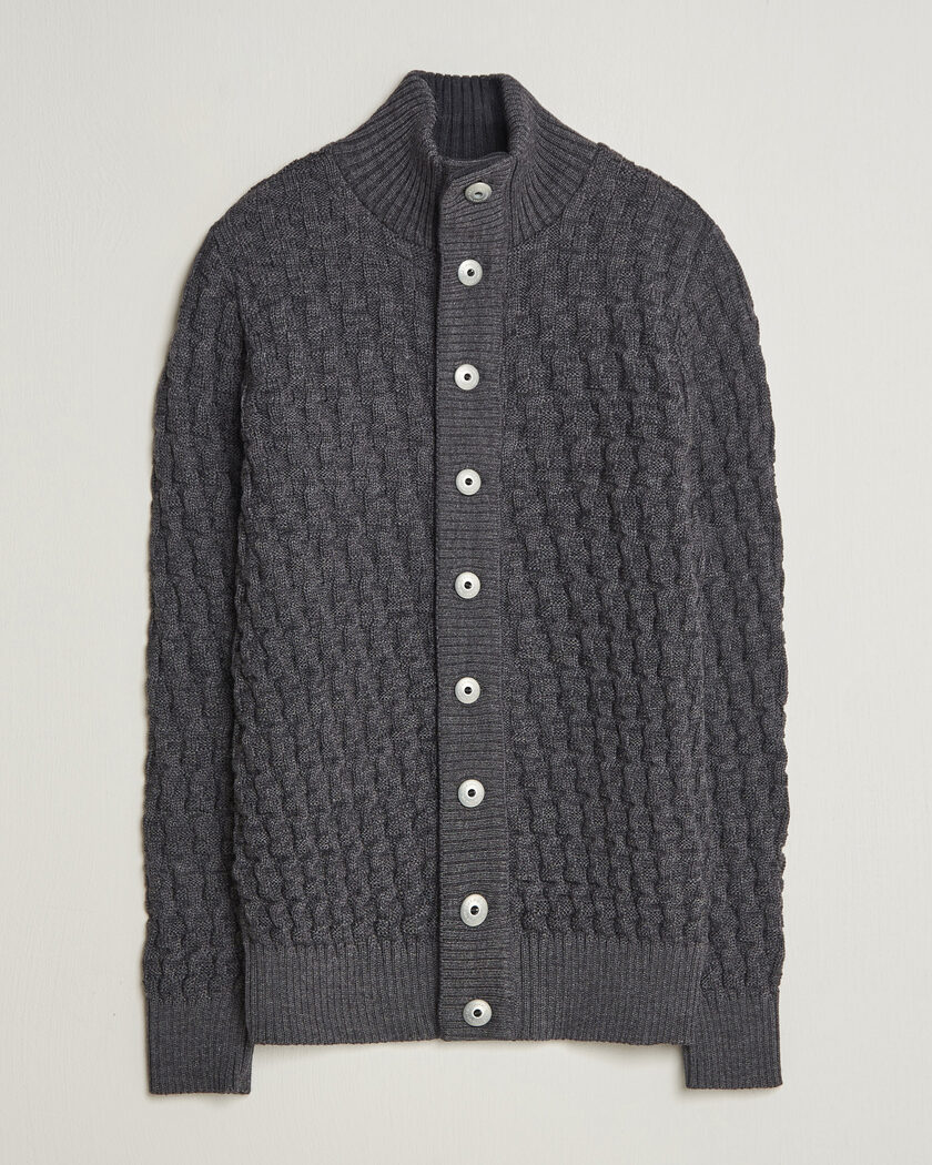 S.N.S. Herning Stark Cardigan Gneiss Grey – Grigio