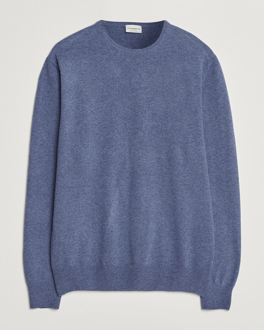 Morgano Wool/Cashmere Crewneck Jeans – Blu