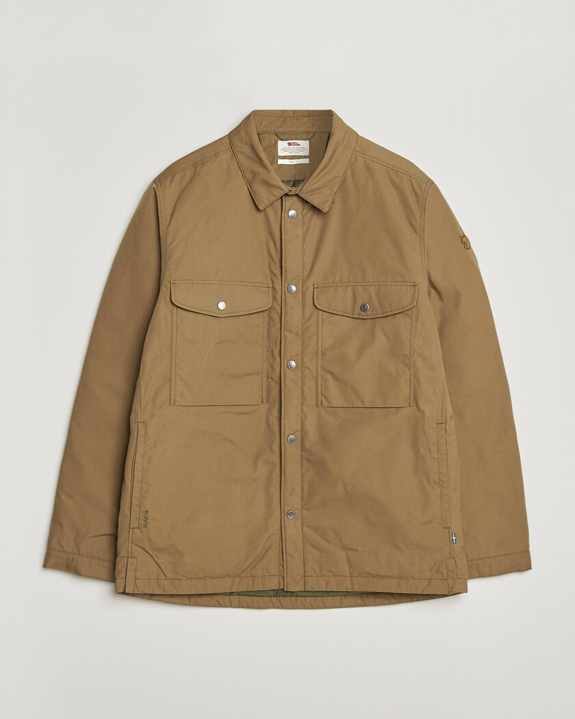 Fjällräven Övik Down Shirt Jacket Wood Brown – Marrone