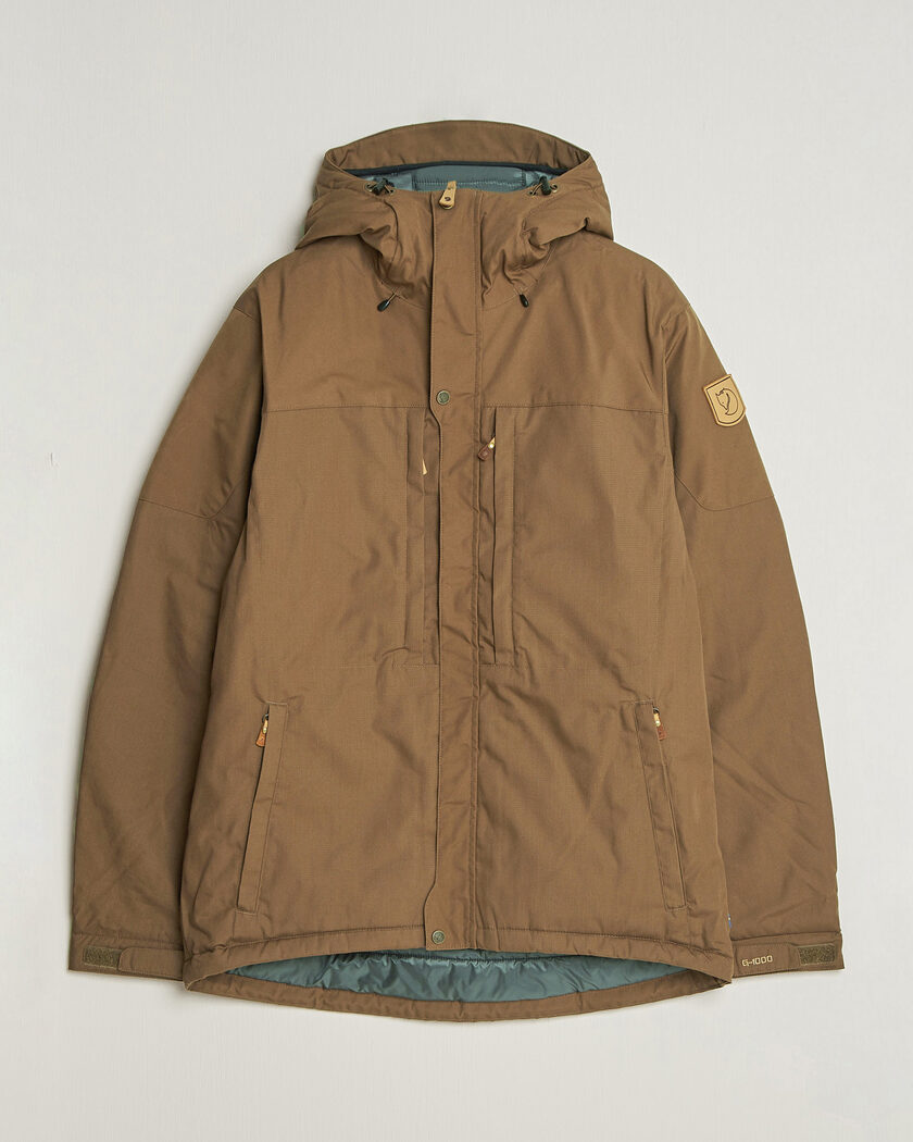 Fjällräven Skogsö Padded Jacket Dark Oak – Marrone