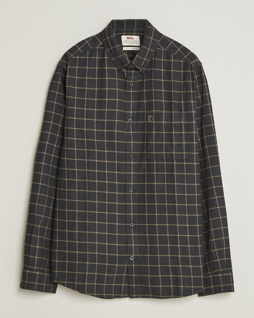  Fjällräven Övik Flannel Shirt Dark Grey – Grigio
