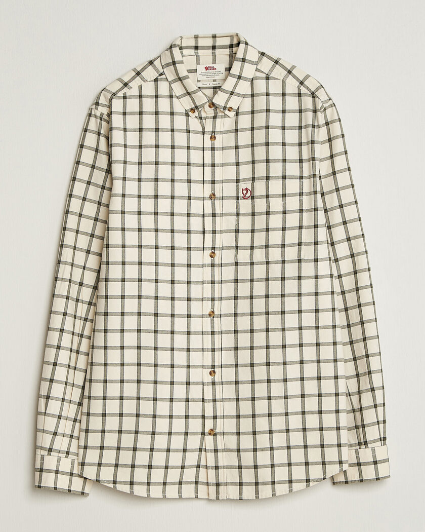 Fjällräven Övik Flannel Shirt Chalk White – Bianco