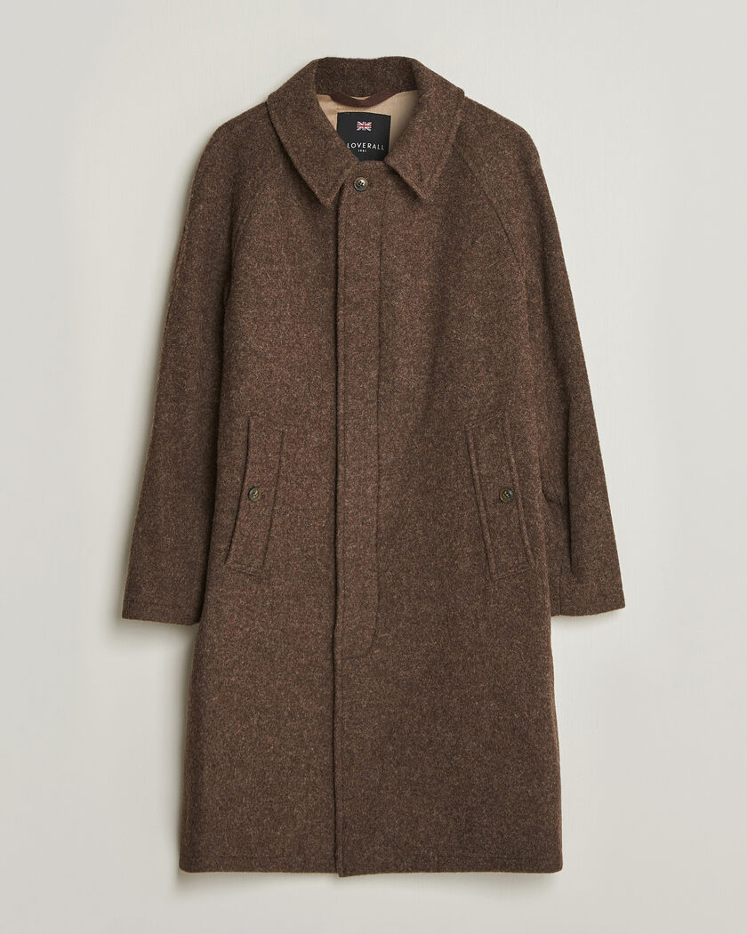Gloverall Hynes Wool Coat Mocha – Marrone