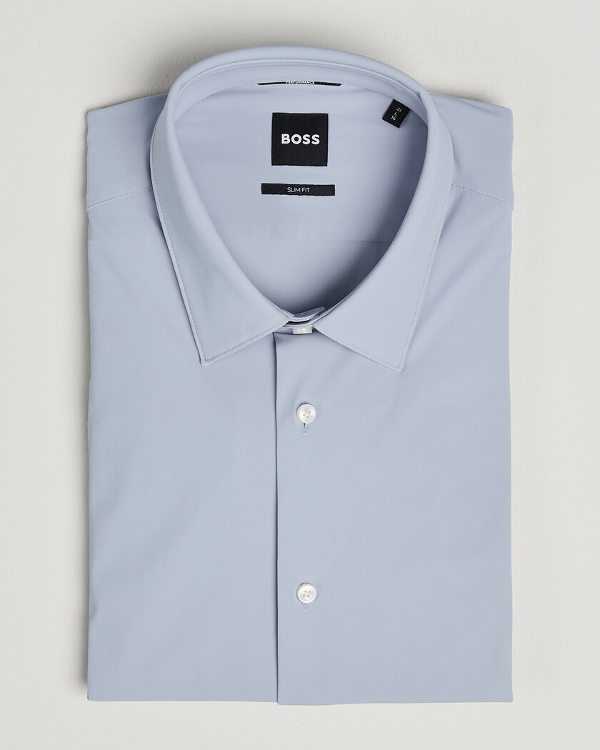 BOSS BLACK Hank 4-Way Stretch Shirt Light Blue – Blu