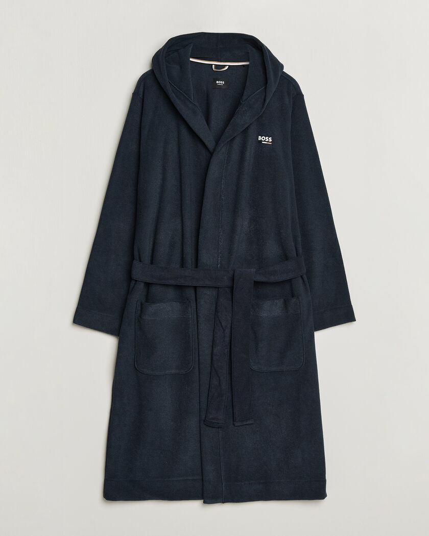 BOSS BLACK Terry Robe Dark Blue – Blu