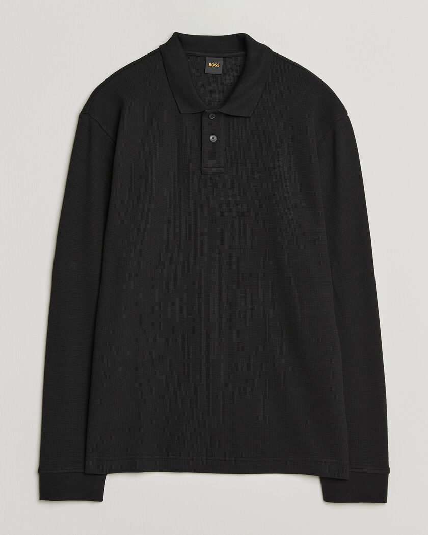 BOSS ORANGE Petempesto Polo Sweater Black – Nero
