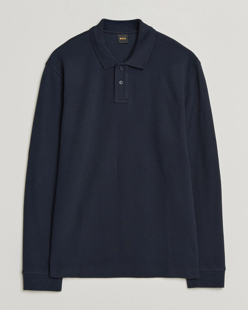 BOSS ORANGE Petempesto Polo Sweater Dark Blue – Blu