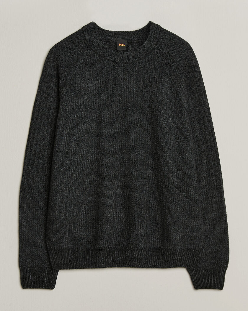 BOSS ORANGE Kepler Wool Knitted Sweater Black – Nero