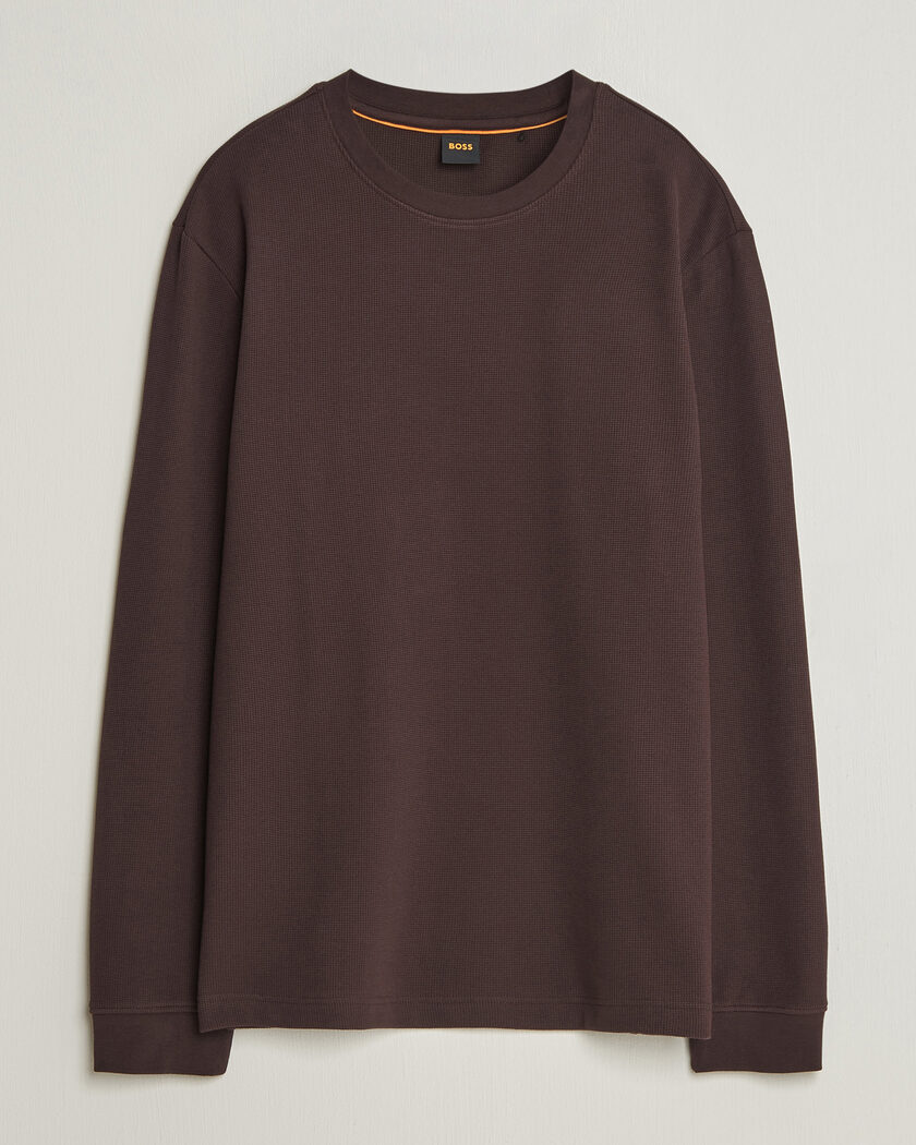 BOSS ORANGE Tempesto Sweater Dark Brown – Marrone