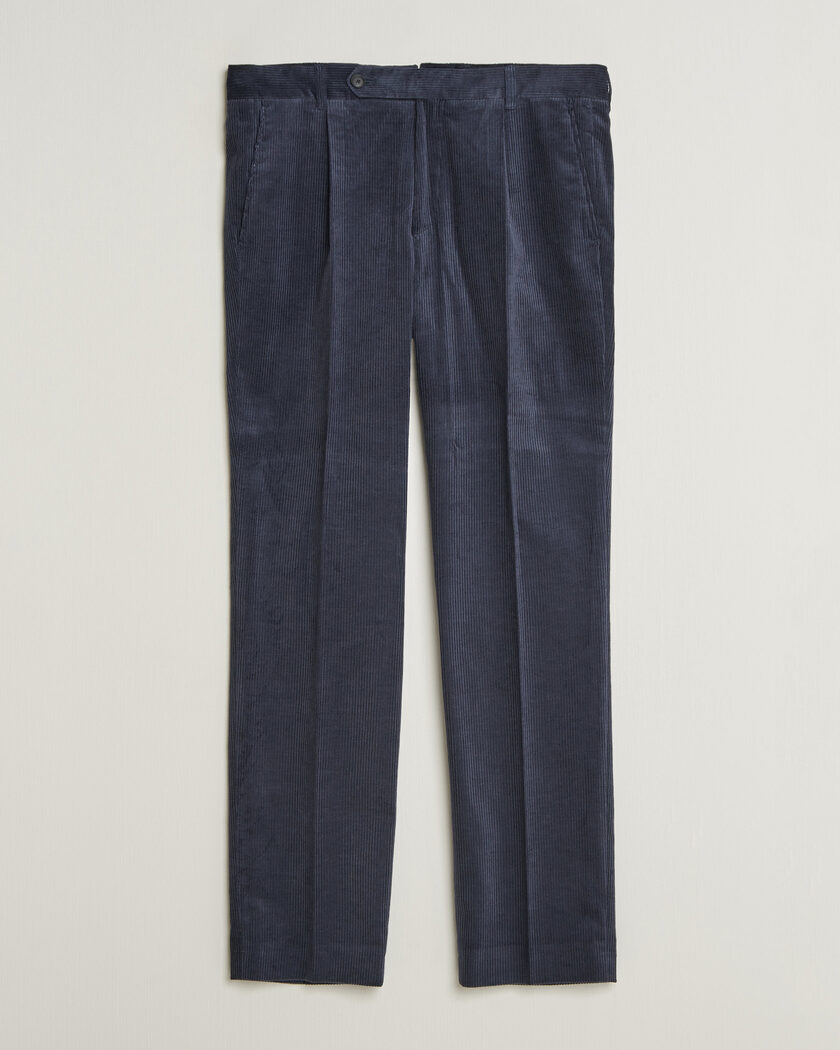 BOSS BLACK Perino Corduroy Suit Trousers Open Blue – Blu