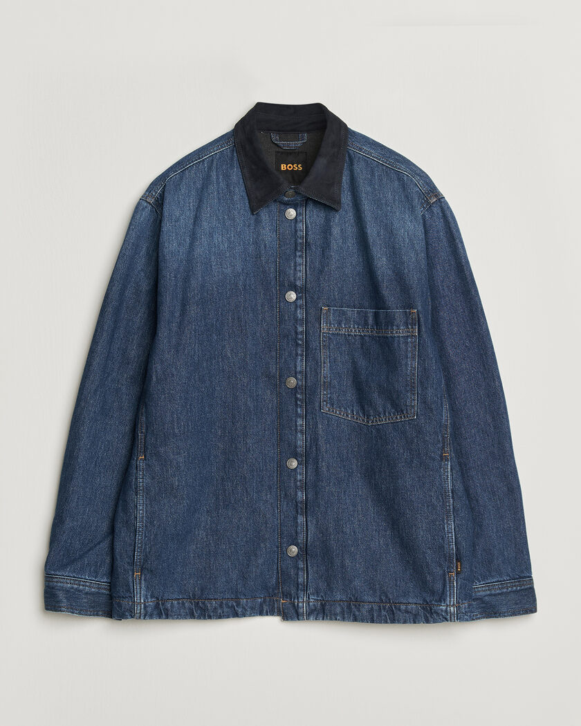 BOSS ORANGE Laredo Denim Overshirt Navy – Blu