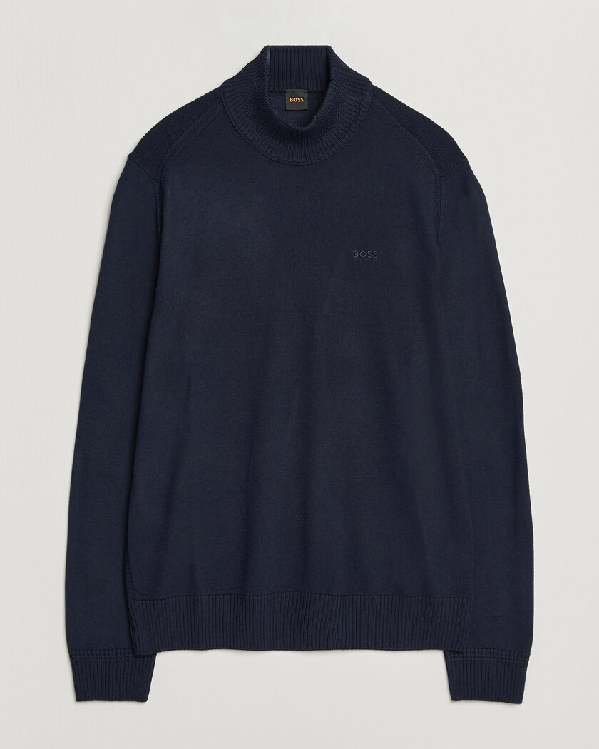 BOSS ORANGE Avac Knitted Turtleneck Dark Blue – Blu