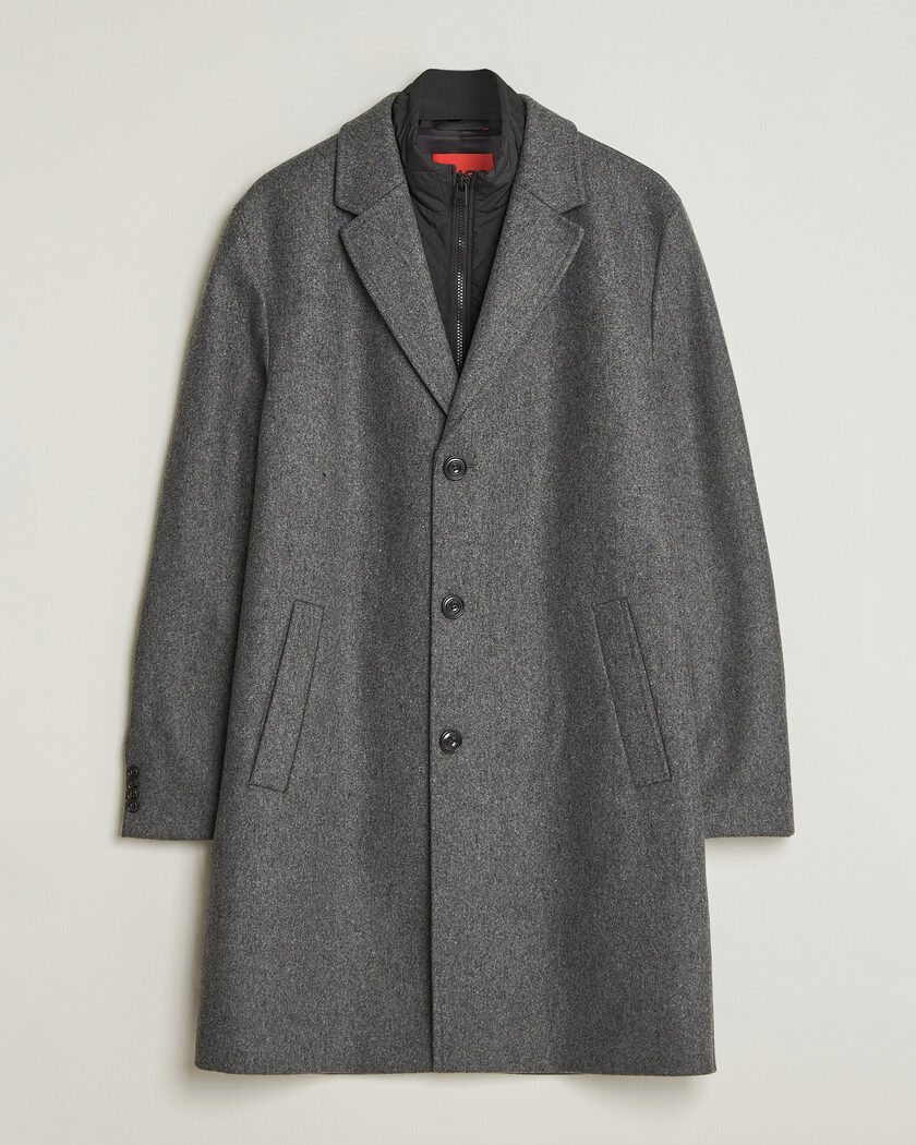 HUGO Milogan Bib Coat Dark Grey – Grigio