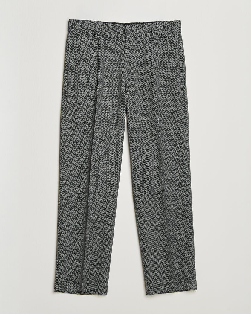HUGO Flips Herringbone Suit Trousers Dark Grey – Grigio
