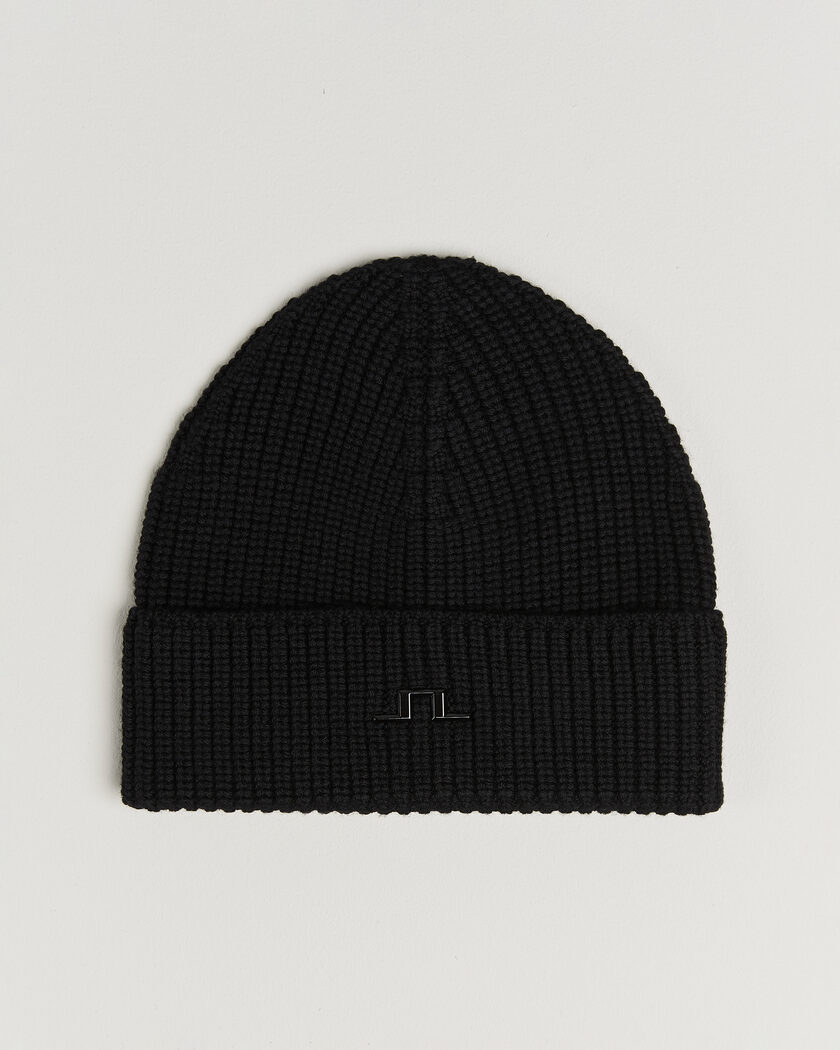  J.Lindeberg Merino Beanie Black – Nero