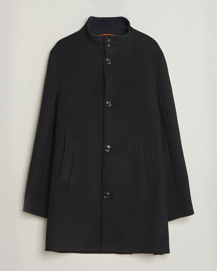 J.Lindeberg Lexon Wool Coat Black – Nero