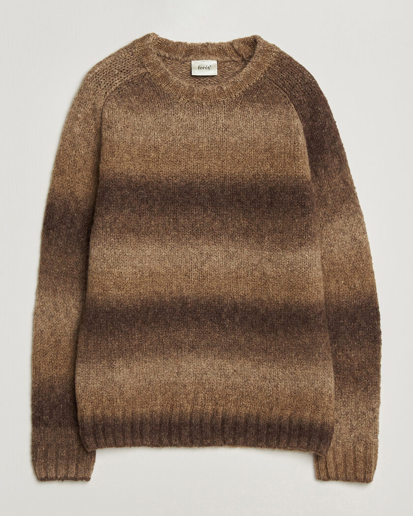 Forét Space Yarn Crew Neck Brown – Marrone