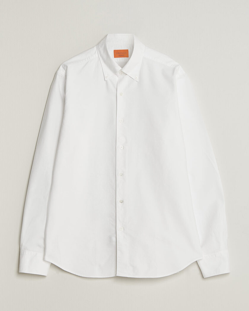 Grigio Oxford Button Down Shirt White – Bianco