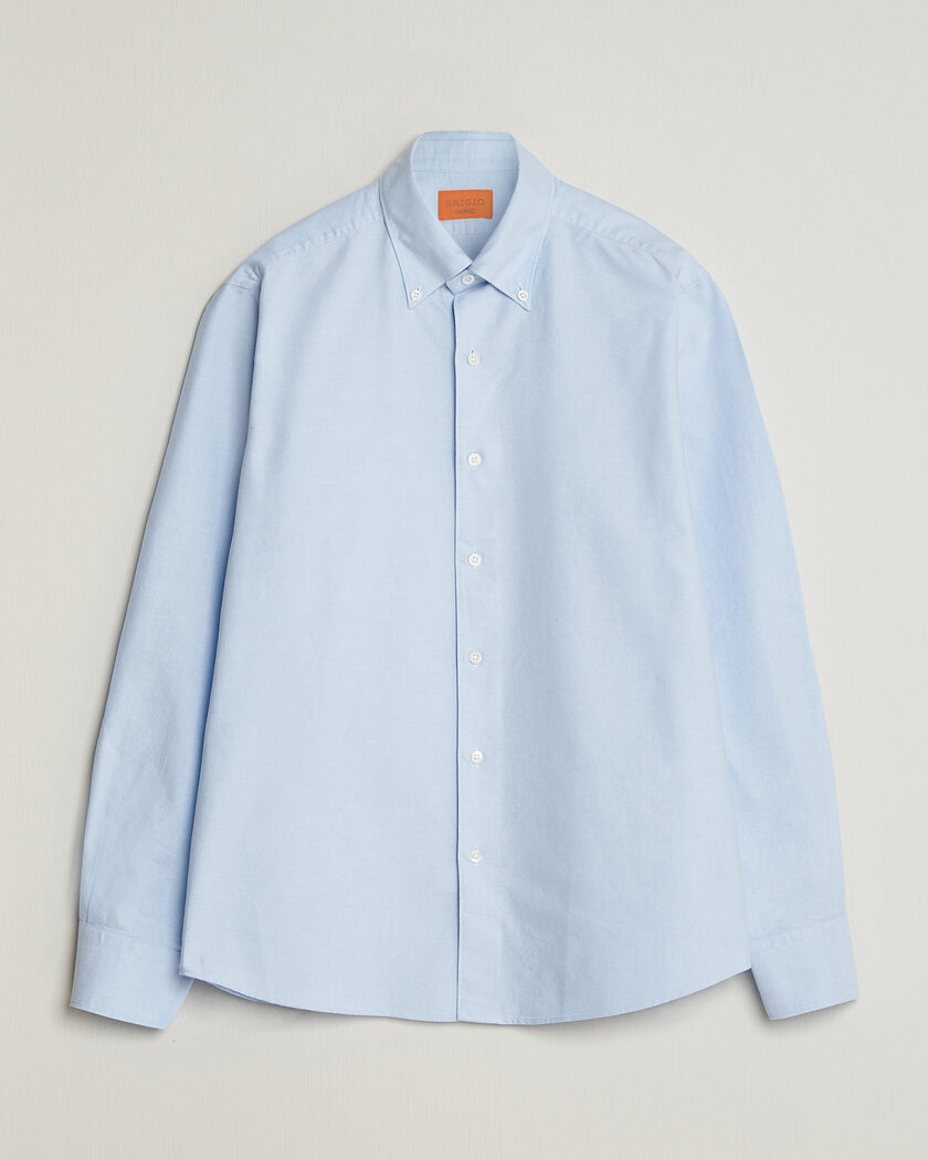Grigio Oxford Button Down Shirt Light Blue – Blu