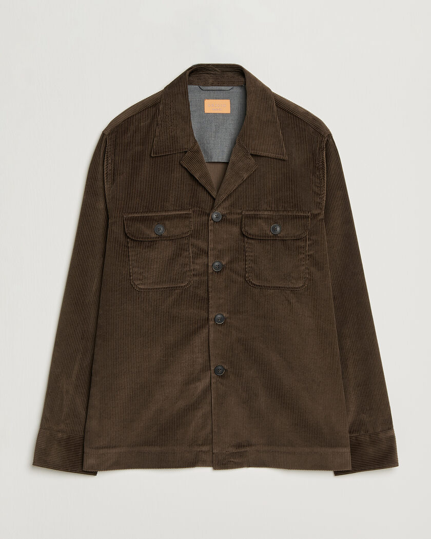 Grigio Corduroy Overshirt Dark Brown – Marrone
