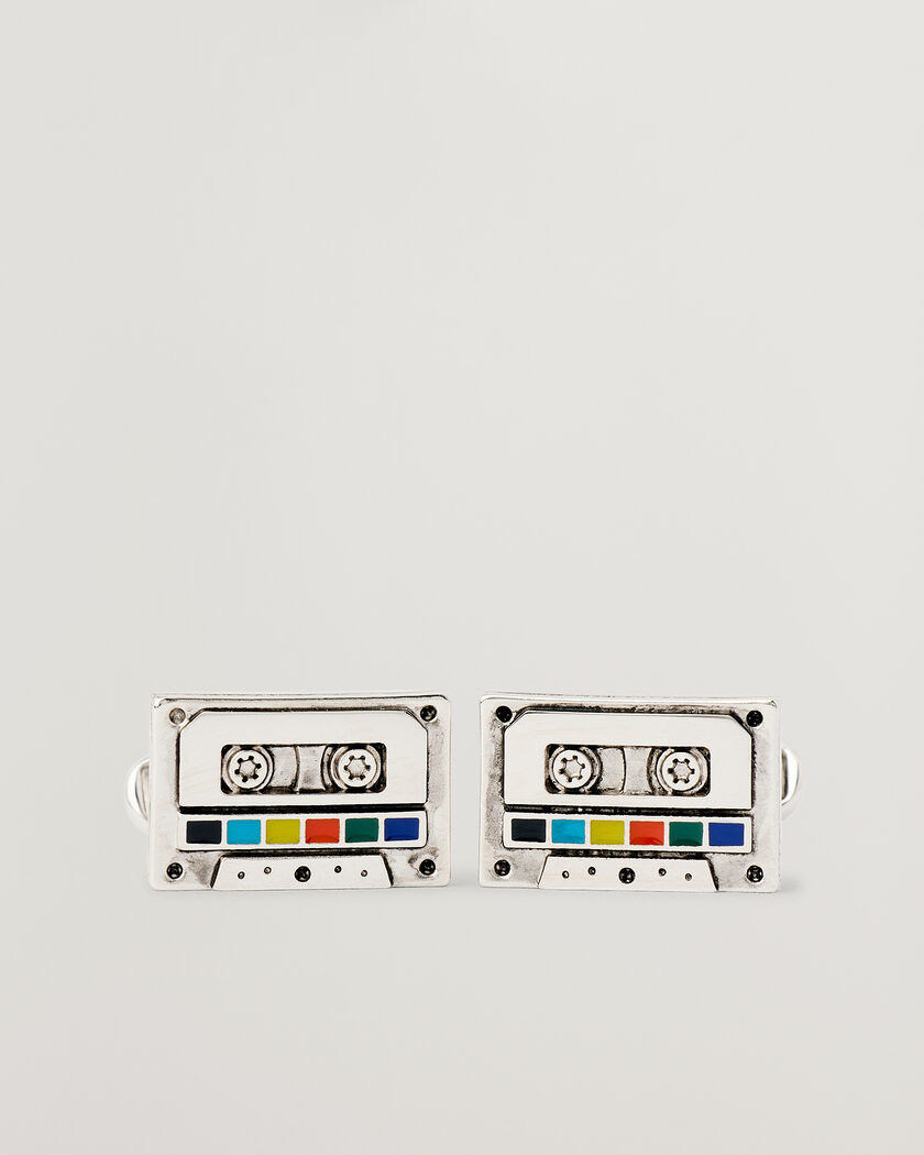 Paul Smith Tape Cufflink Silver – Argento