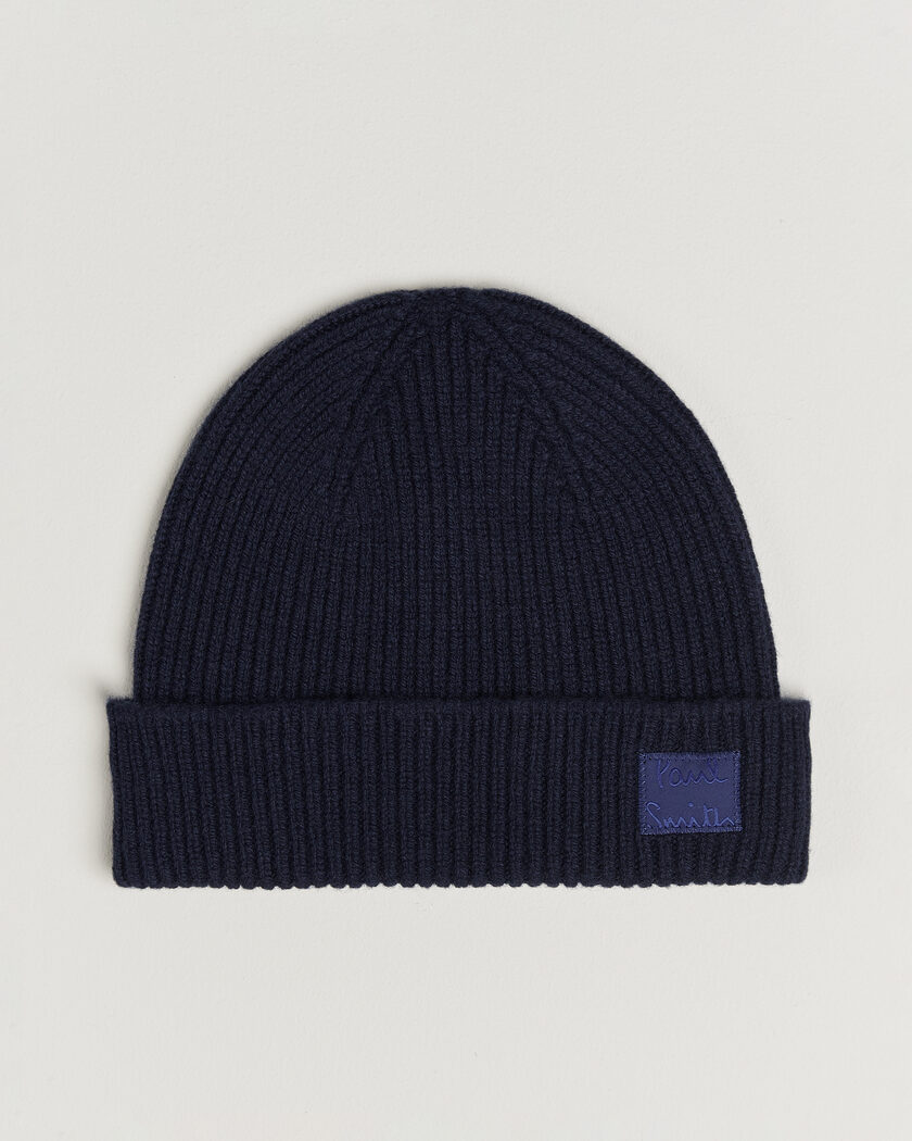 Paul Smith Cashmere Beanie Navy – Blu