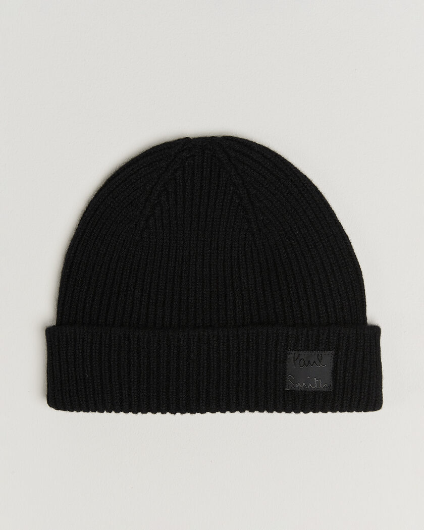 Paul Smith Cashmere Beanie Black – Nero