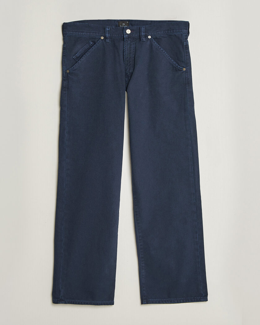 PS Paul Smith Relaxed Fit 5-Pocket Pants Navy – Blu