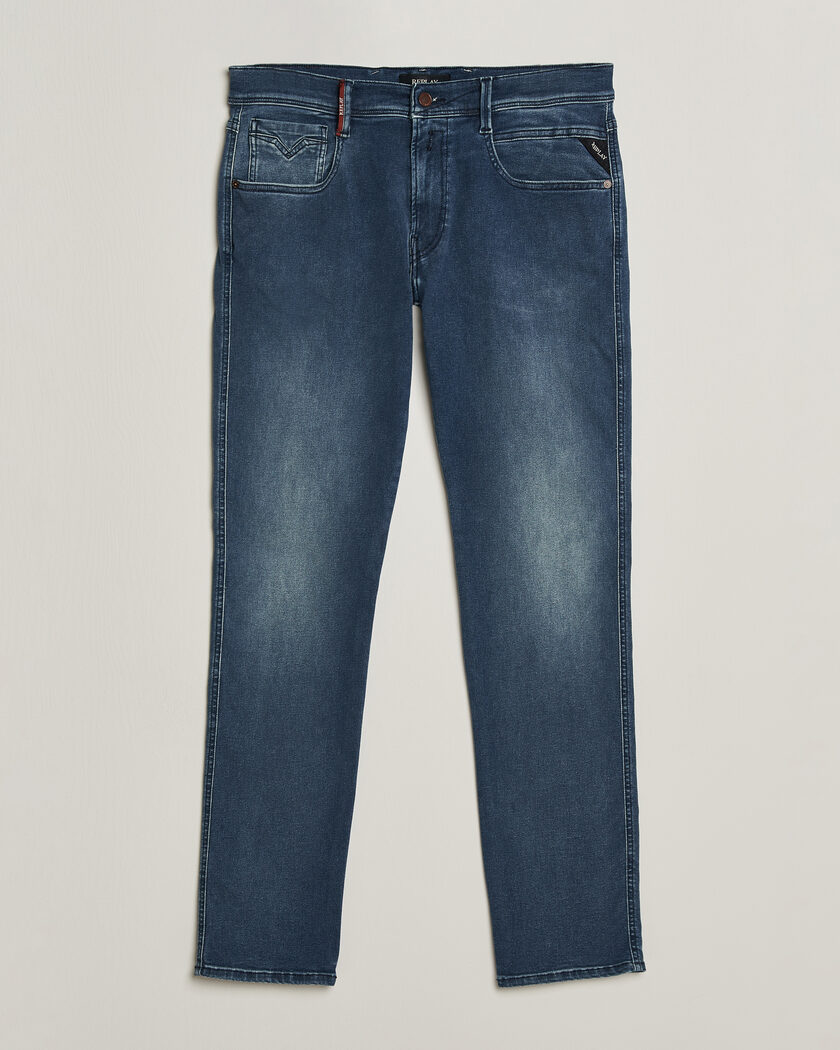Replay Anbass Hyperflex Jeans Dark Blue – Blu