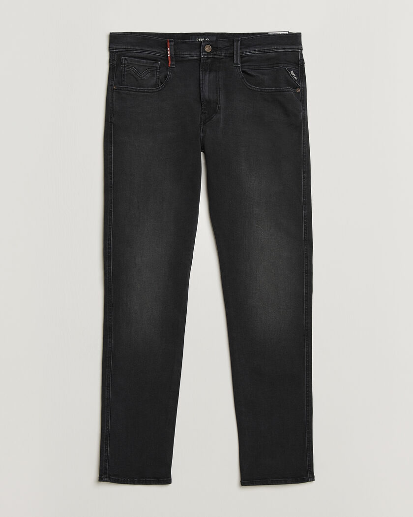 Replay Anbass Hyperflex Jeans Washed Black – Nero