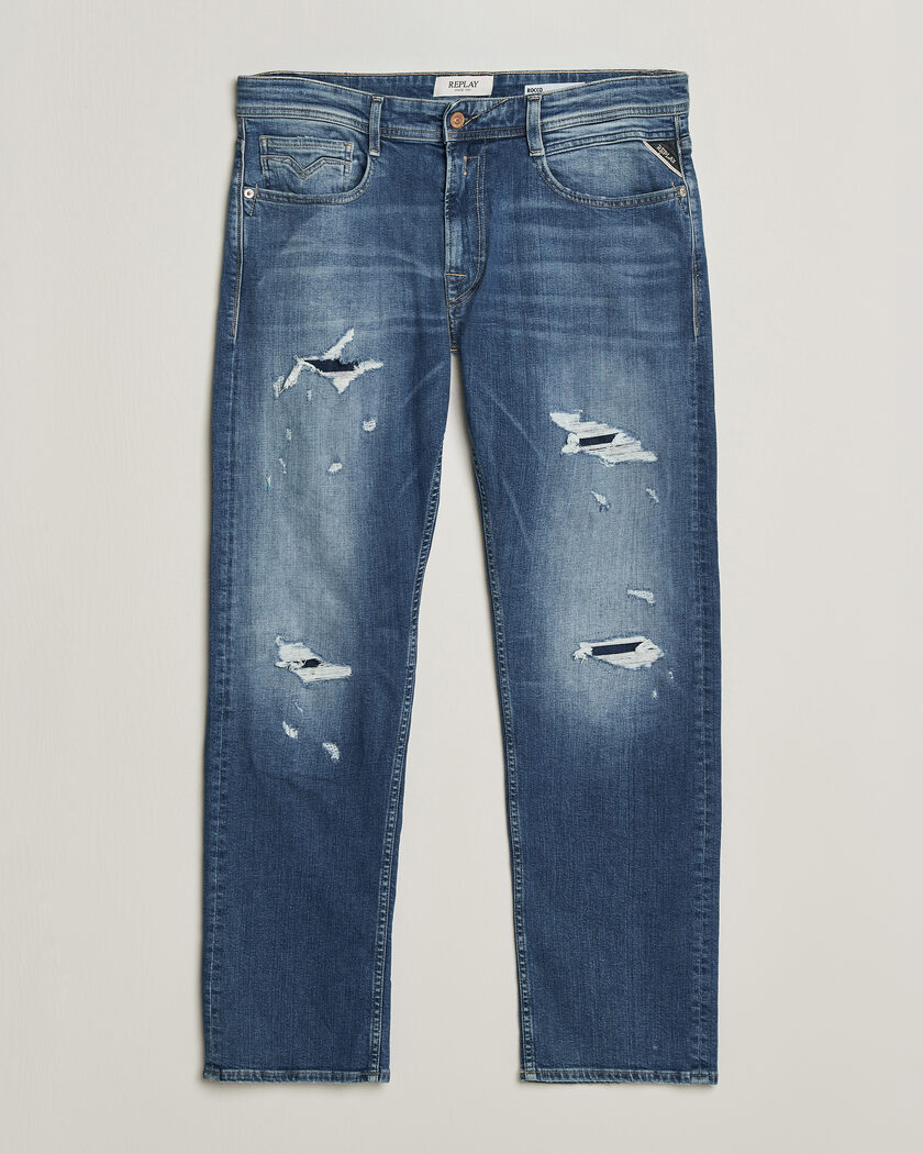 Replay Rocco Comfort Fit Super Stretch DNA Jeans Medium Blue – Blu