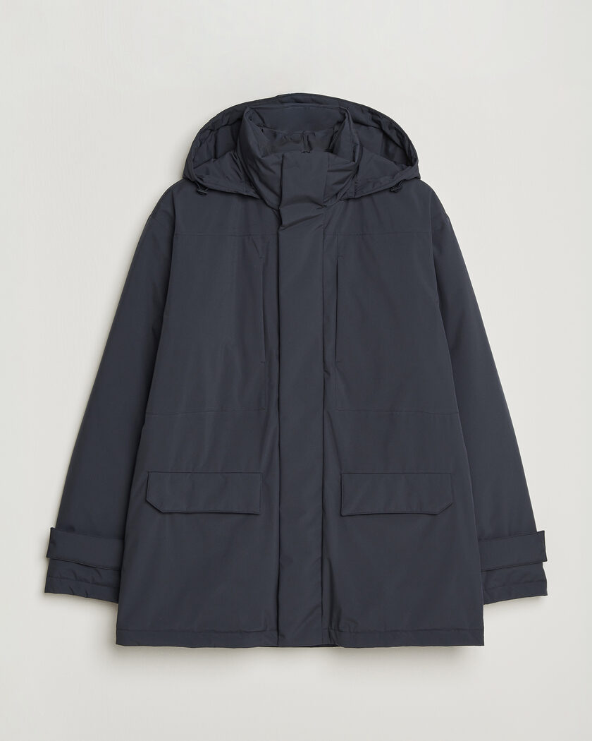 Herno Waterproof Down Coat Navy – Blu
