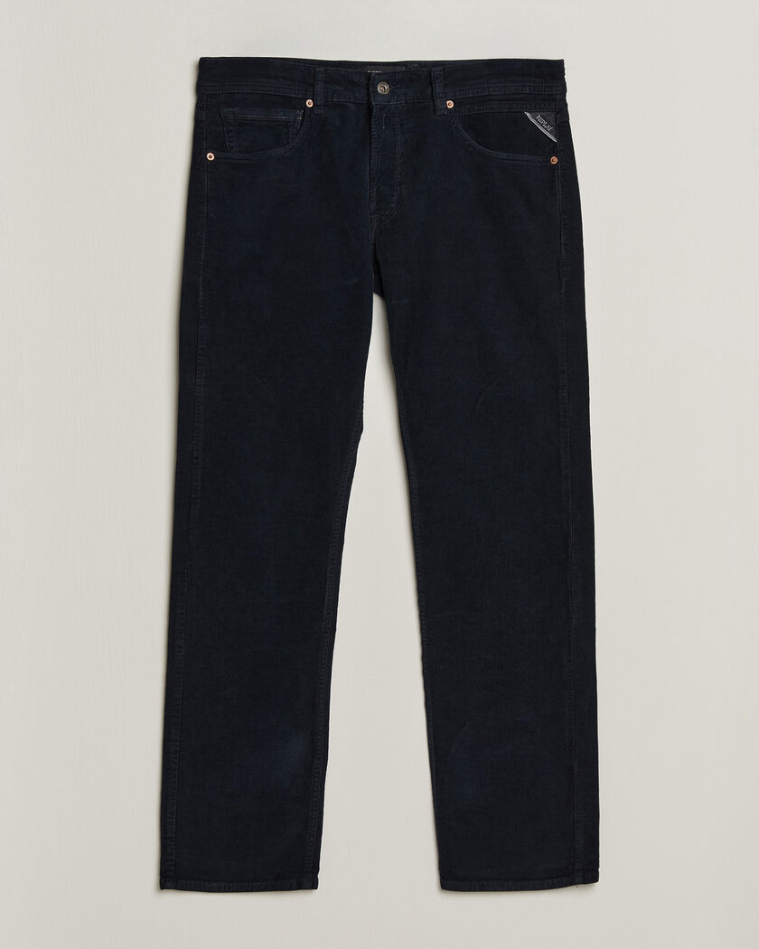 Replay Grover Corduroy 5-Pocket Pants Navy – Blu