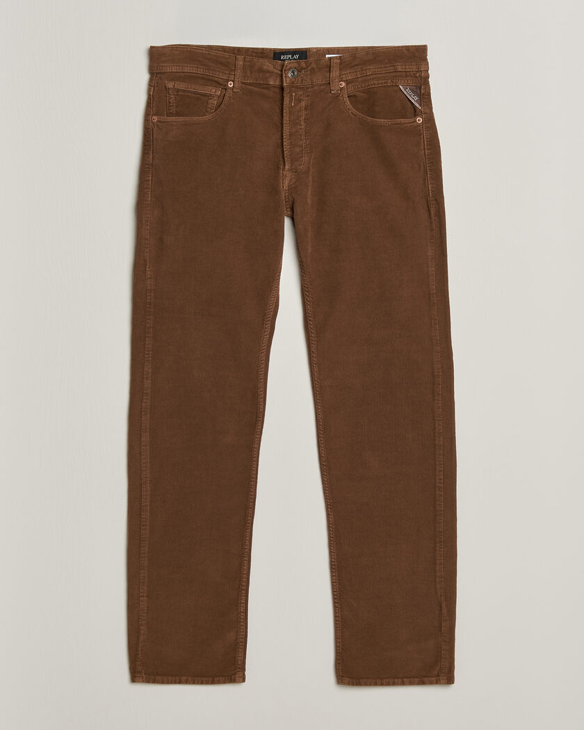 Replay Grover Corduroy 5-Pocket Pants Toffee Brown – Marrone