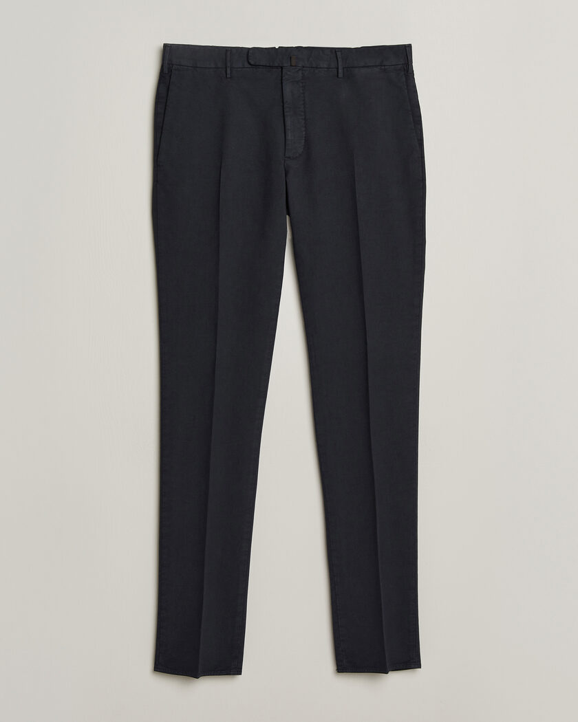 Incotex Slim Fit Soft Cotton Stretch Chinos Navy – Blu