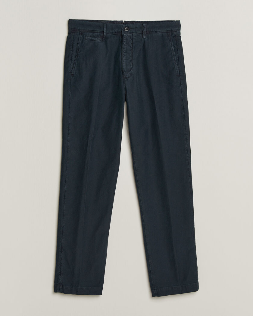 Incotex Regular Fit Garment Dyed Slacks Navy – Blu