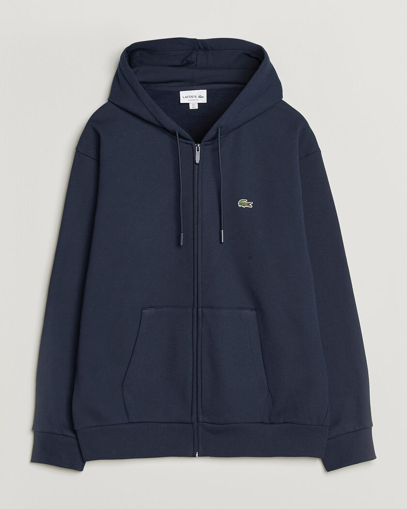 Lacoste Full Zip Hoodie Navy Blue – Blu