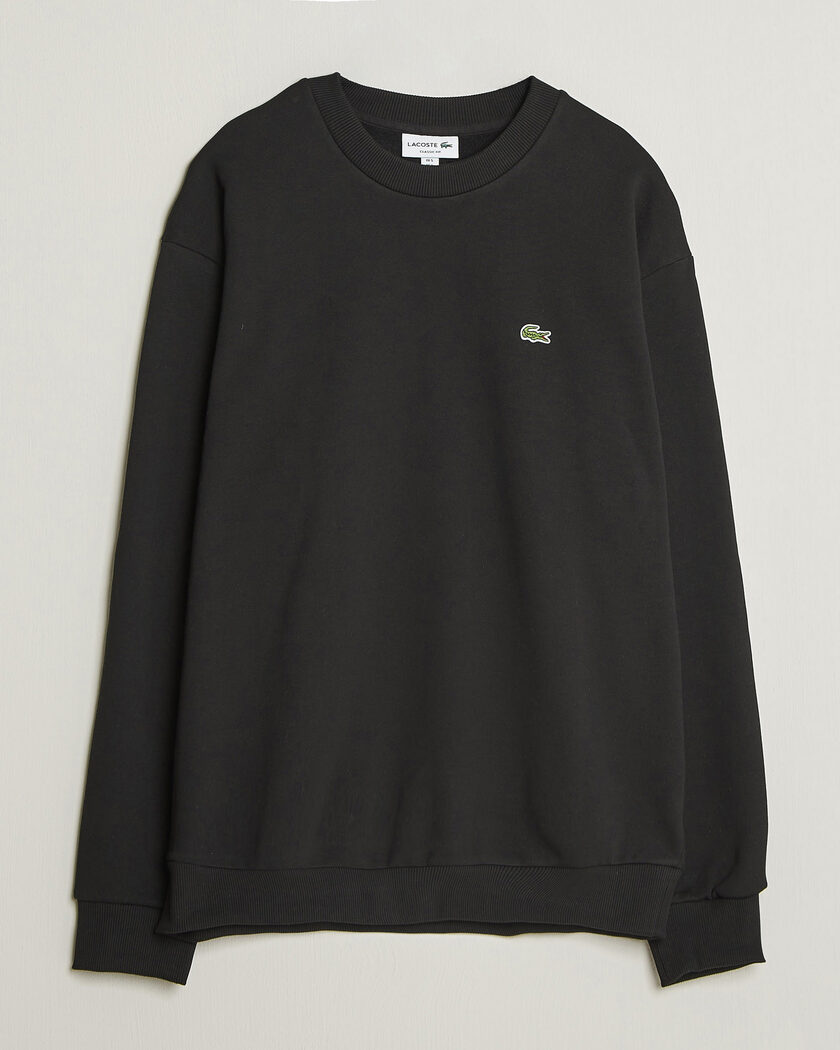 Lacoste Crew Neck Sweatshirt Black – Nero